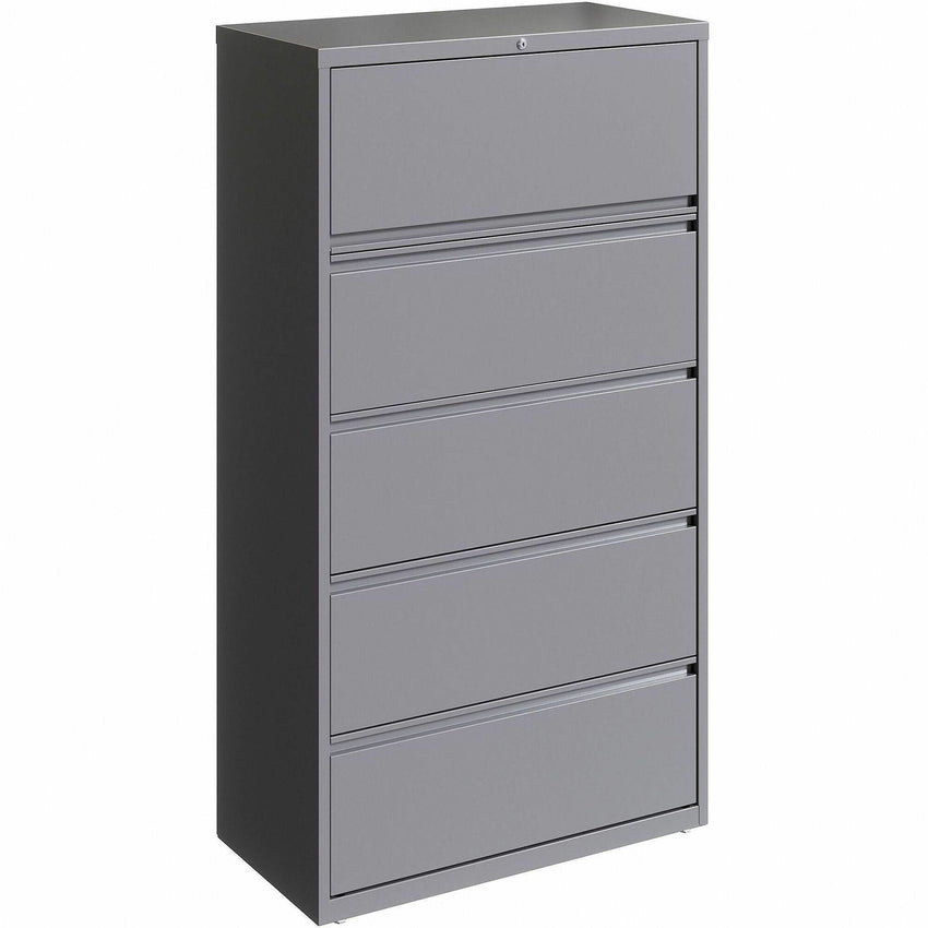 Lorell Fortress Series 5 - Drawer Lateral File with Roll - out Posting Shelf 36"W x 18.6"D x 67.6"H (LLR - FRT - LF36 - 5D676) - SchoolOutlet