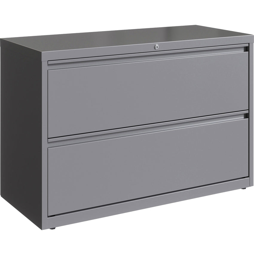 Lorell Fortress Series 2 - Drawer Lateral File with Magnetic Label Holders 42"W x 18.6"D x 28"H (LLR - FRT - LF42 - 2D28) - SchoolOutlet