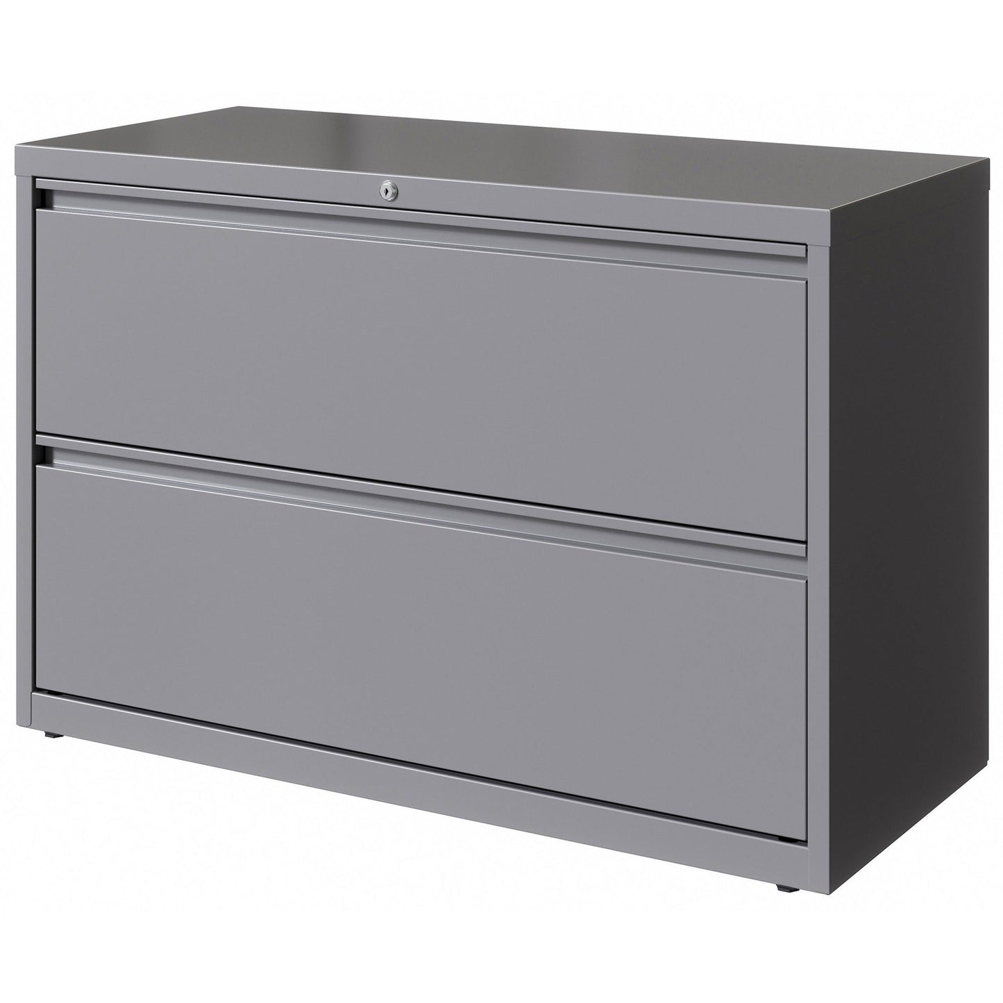 Lorell Fortress Series 2 - Drawer Lateral File with Magnetic Label Holders 42"W x 18.6"D x 28"H (LLR - FRT - LF42 - 2D28) - SchoolOutlet