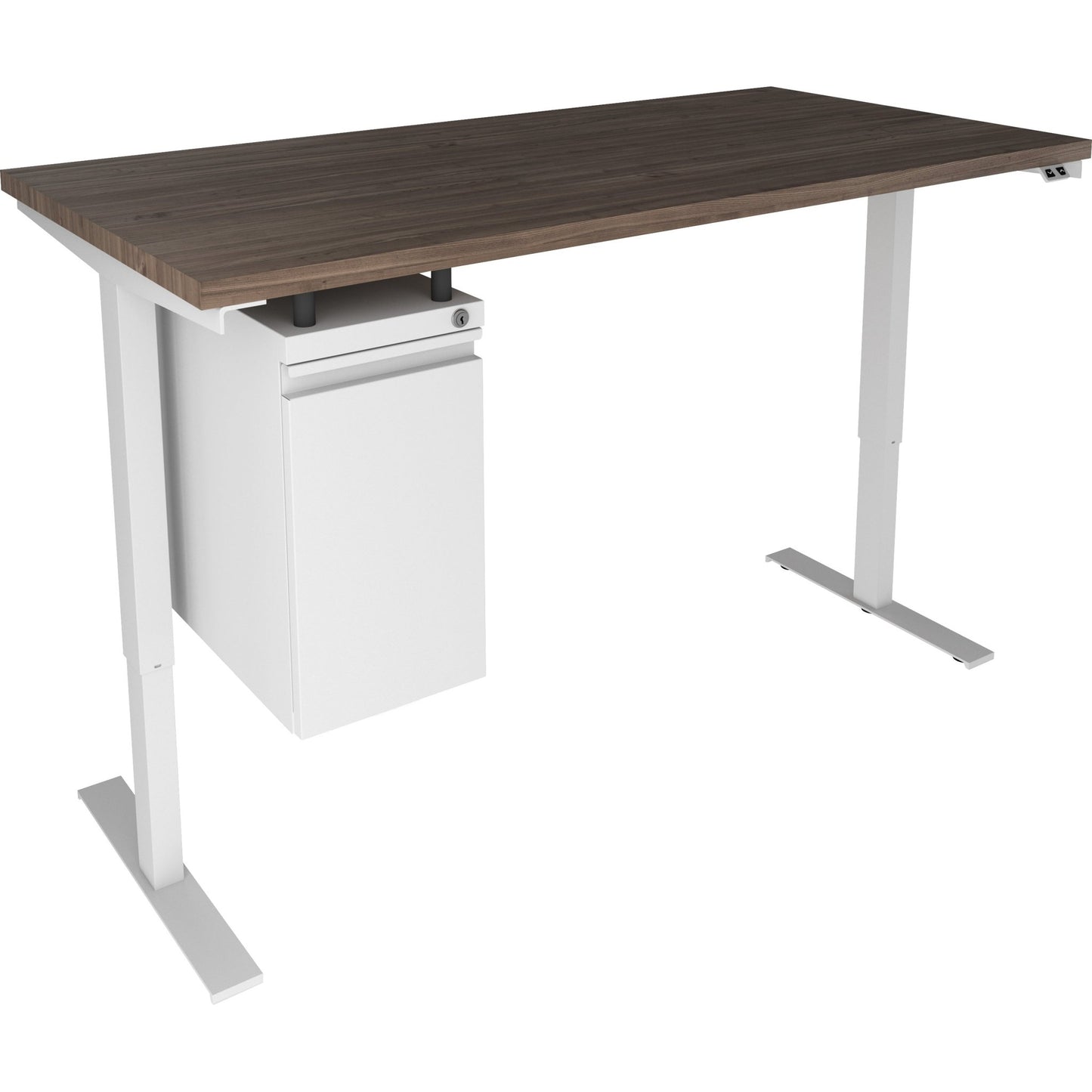 Lorell Slim Hanging Tower File Cabinet with Concealed Drawer 10"W x 20"D x 19.2"H (LLR - LLR00046) - SchoolOutlet