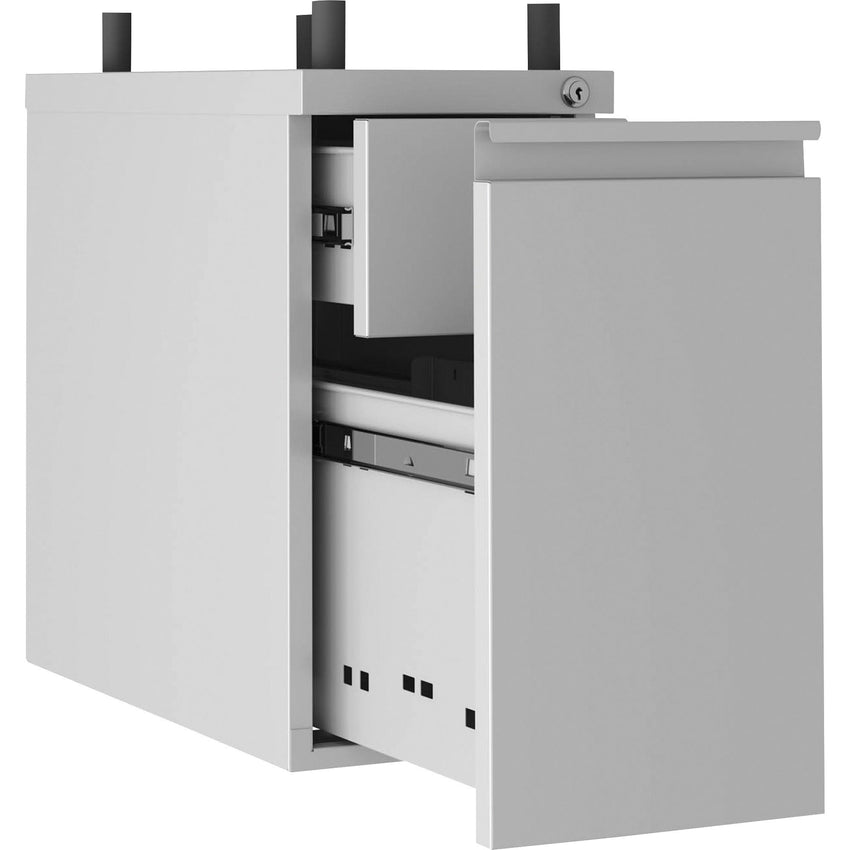 Lorell Slim Hanging Tower File Cabinet with Concealed Drawer 10"W x 20"D x 19.2"H (LLR - LLR00046) - SchoolOutlet