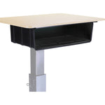 Lorell Sit - to - Stand School Desk Large Book Box Storage Attachment (LLR - LLR00077) - SchoolOutlet