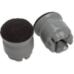 Lorell 1-3/8 in Round Leg Slip-On Floor Savers with Felt Bottom 100-Pack (LLR-LLR00121)