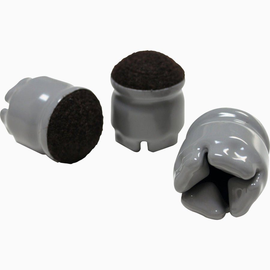 Lorell 1 - 3/8 in Round Leg Slip - On Floor Savers with Felt Bottom 100 - Pack (LLR - LLR00121) - SchoolOutlet