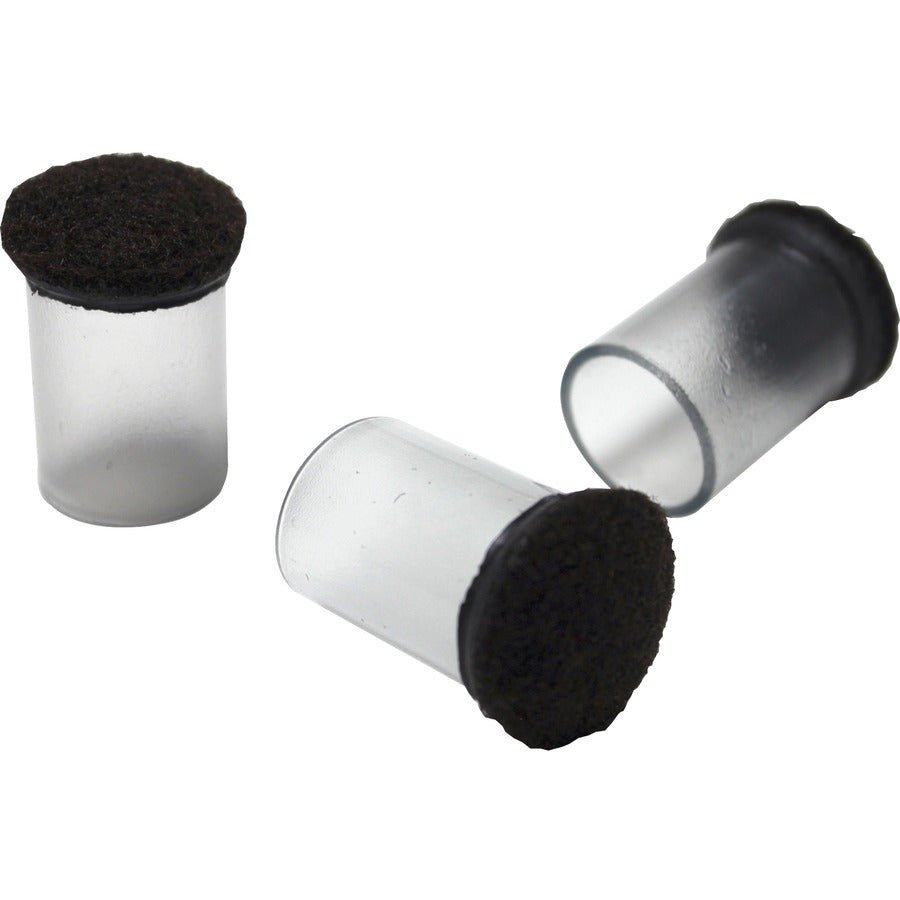 Lorell Clear Sleeve Floor Protectors with Felt Tips for Furniture Legs 100 - Pack (LLR - LLR00128) - SchoolOutlet