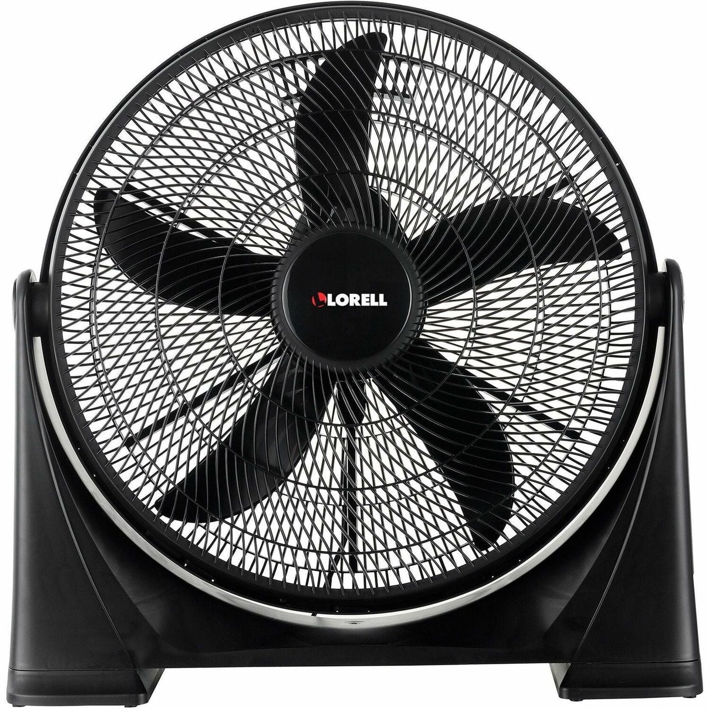 Lorell 20 in 3 - Speed Box Fan with Tilt Adjustment Wall or Floor Mount Black 24.2"W x 7.2"L x 24.2"H (LLR - LLR00301) - SchoolOutlet