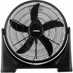Lorell 20 in 3 - Speed Box Fan with Tilt Adjustment Wall or Floor Mount Black 24.2