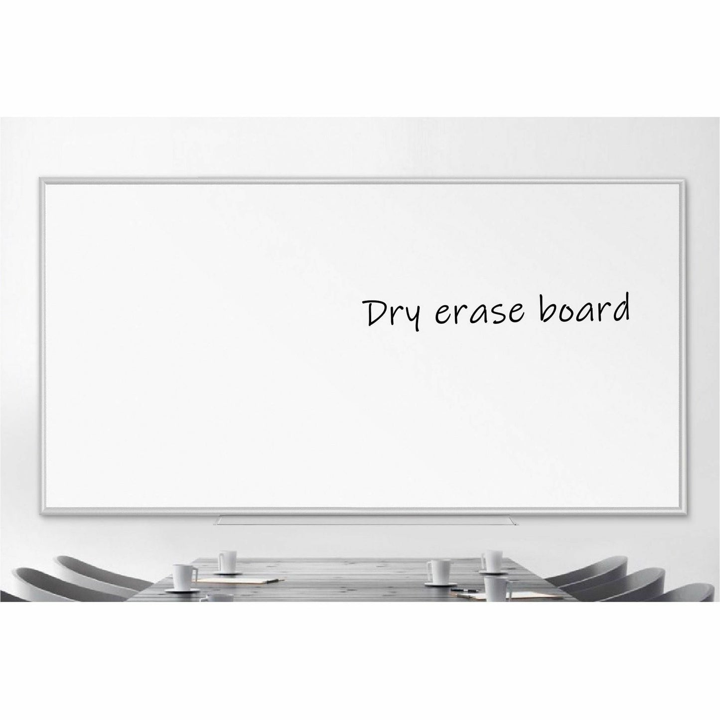 Lorell Dry - Erase Board with Silver Aluminum Frame and Styrene Surface 72"W x 48"H (LLR - LLR00502) - SchoolOutlet