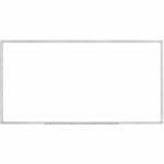 Lorell Dry - Erase Board with Silver Aluminum Frame and Styrene Surface 96
