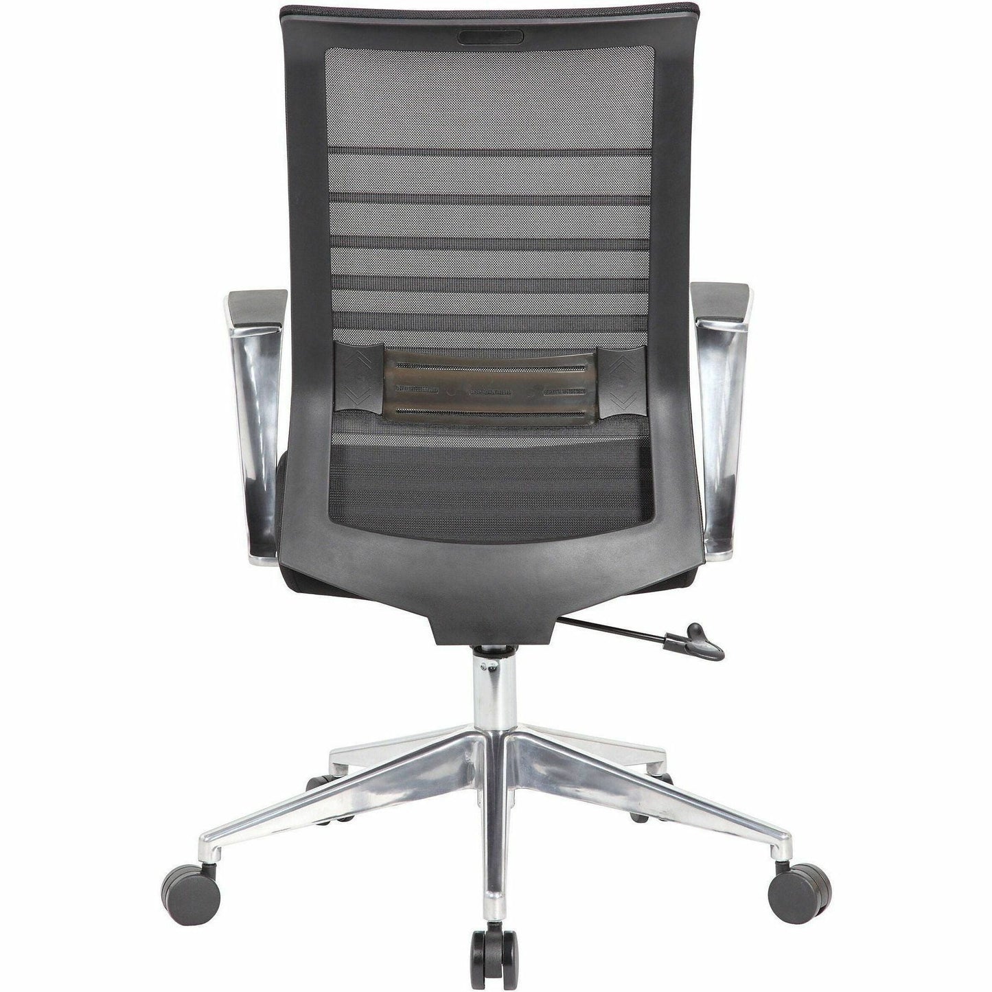 Lorell Horizontal Mesh High - Back Conference Chair with Aluminum Arms and Base 19'' - 22'' "H (LLR - LLR00580) - SchoolOutlet