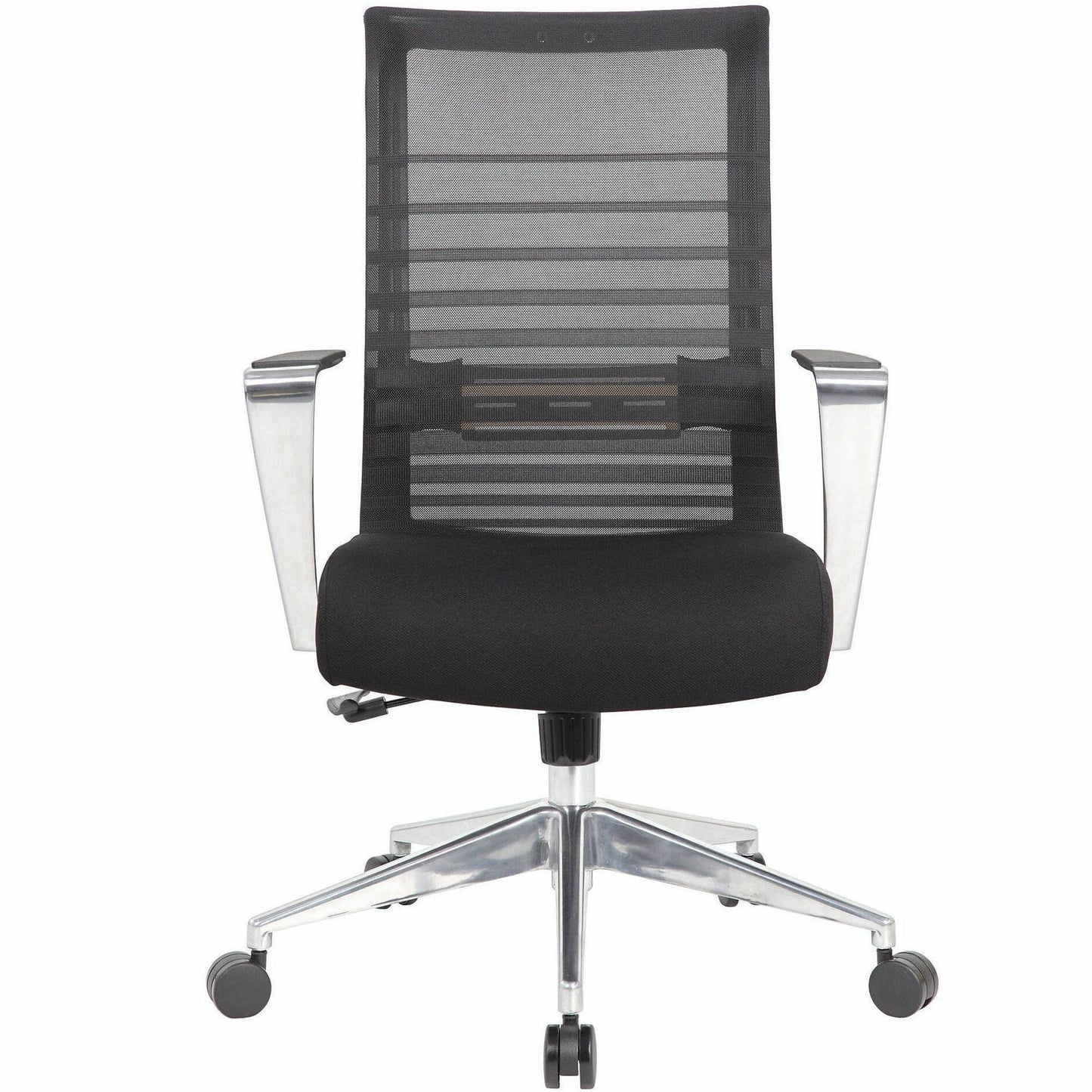 Lorell Horizontal Mesh High - Back Conference Chair with Aluminum Arms and Base 19'' - 22'' "H (LLR - LLR00580) - SchoolOutlet