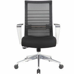 Lorell Horizontal Mesh High-Back Conference Chair with Aluminum Arms and Base 19'' - 22'' "H (LLR-LLR00580)