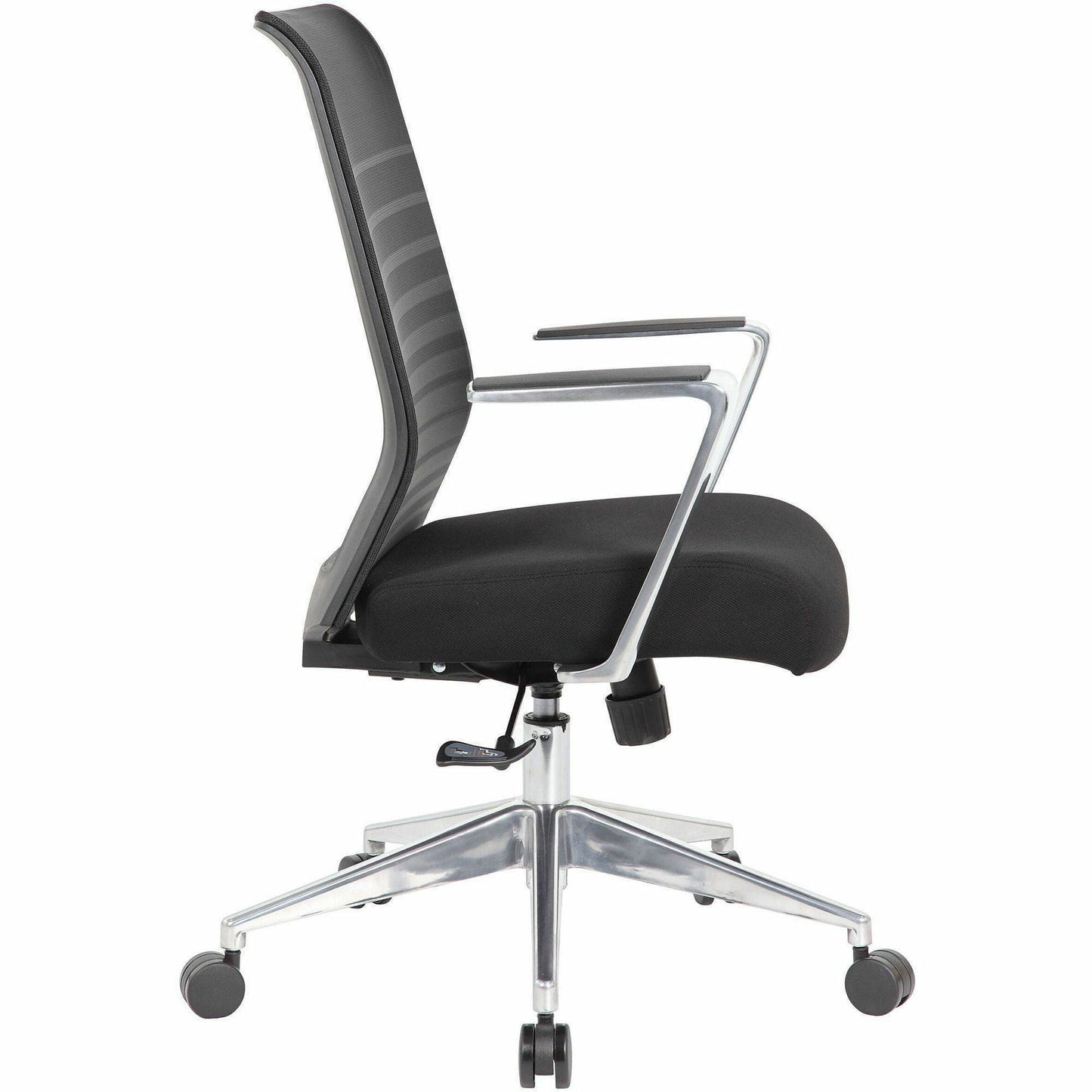 Lorell Horizontal Mesh High - Back Conference Chair with Aluminum Arms and Base 19'' - 22'' "H (LLR - LLR00580) - SchoolOutlet
