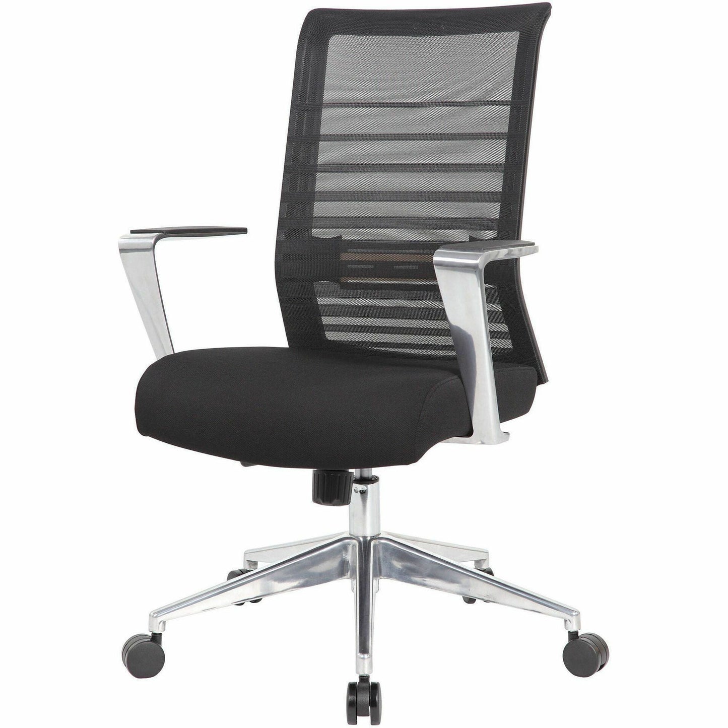 Lorell Horizontal Mesh High - Back Conference Chair with Aluminum Arms and Base 19'' - 22'' "H (LLR - LLR00580) - SchoolOutlet