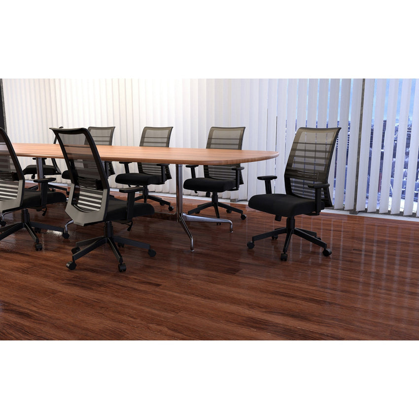 Lorell Horizontal Mesh High - Back Task Chair with Synchro - Tilt and Seat Slider 18.50" - 21.50"H (LLR - LLR00590) - SchoolOutlet