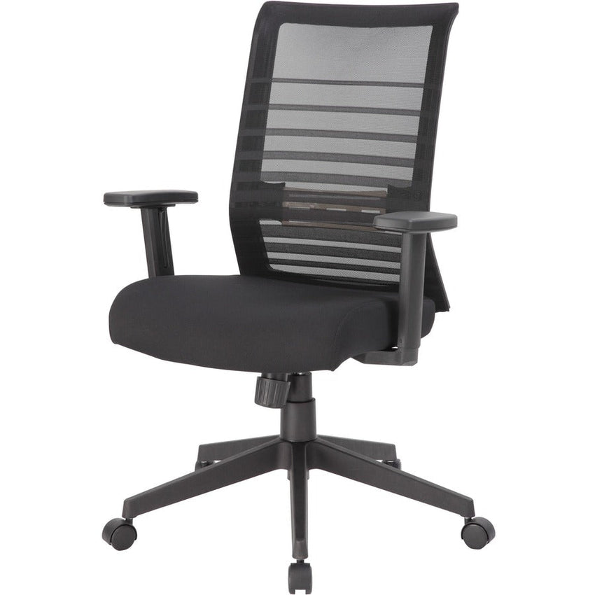 Lorell Horizontal Mesh High - Back Task Chair with Synchro - Tilt and Seat Slider 18.50" - 21.50"H (LLR - LLR00590) - SchoolOutlet