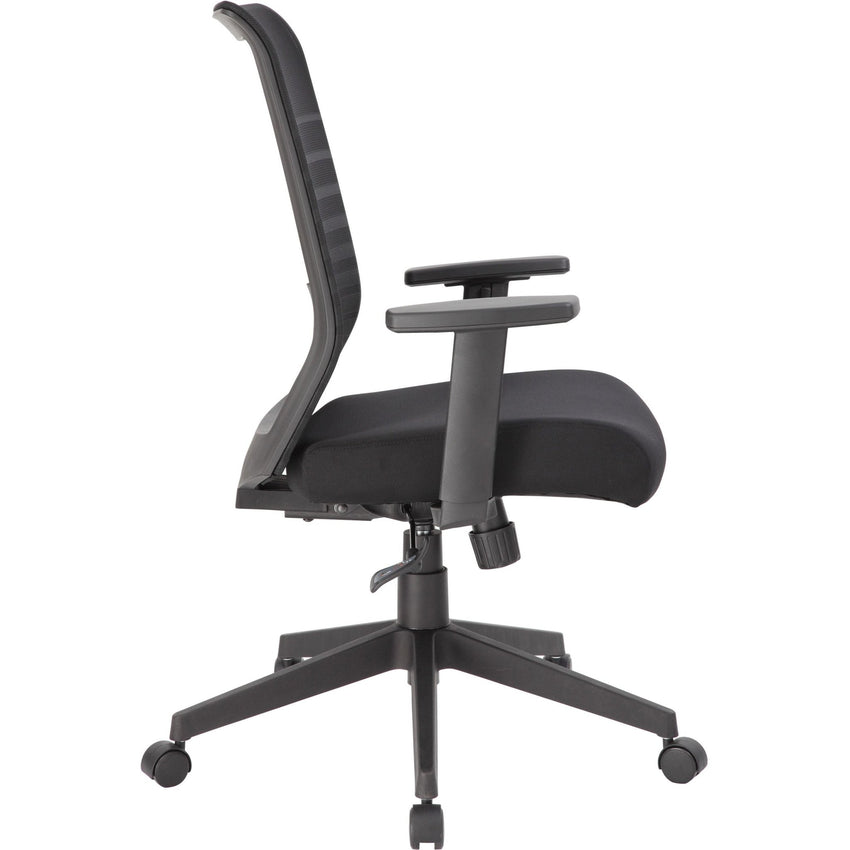 Lorell Horizontal Mesh High - Back Task Chair with Synchro - Tilt and Seat Slider 18.50" - 21.50"H (LLR - LLR00590) - SchoolOutlet