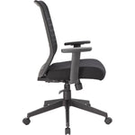 Lorell Horizontal Mesh High - Back Task Chair with Synchro - Tilt and Seat Slider 18.50