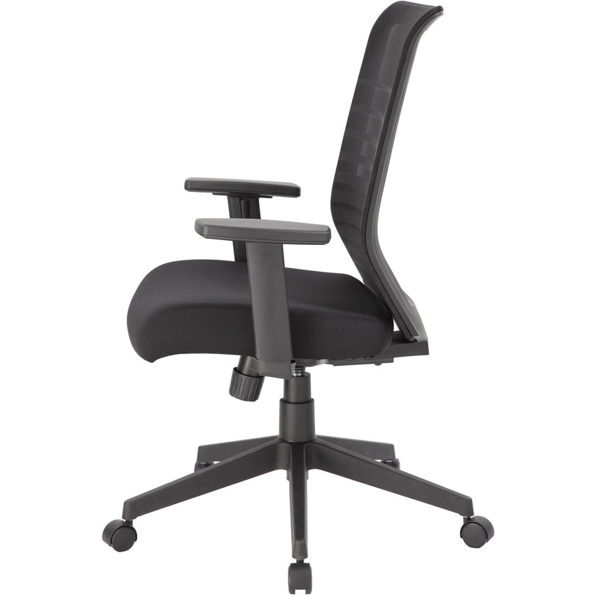 Lorell Horizontal Mesh High - Back Task Chair with Synchro - Tilt and Seat Slider 18.50" - 21.50"H (LLR - LLR00590) - SchoolOutlet