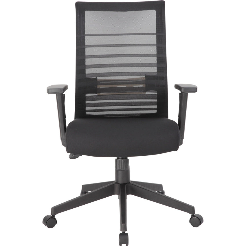 Lorell Horizontal Mesh High - Back Task Chair with Synchro - Tilt and Seat Slider 18.50" - 21.50"H (LLR - LLR00590) - SchoolOutlet