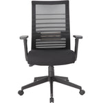 Lorell Horizontal Mesh High - Back Task Chair with Synchro - Tilt and Seat Slider 18.50