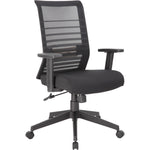 Lorell Horizontal Mesh High - Back Task Chair with Synchro - Tilt and Seat Slider 18.50