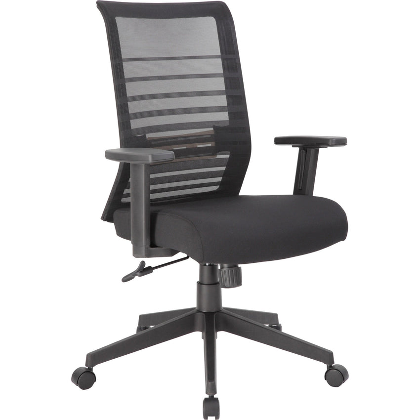 Lorell Horizontal Mesh High - Back Task Chair with Synchro - Tilt and Seat Slider 18.50" - 21.50"H (LLR - LLR00590) - SchoolOutlet