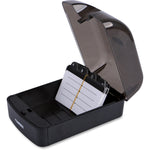 Lorell Desktop Business Card File with Hinged Cover 350 Card Capacity (LLR - LLR01028) - SchoolOutlet