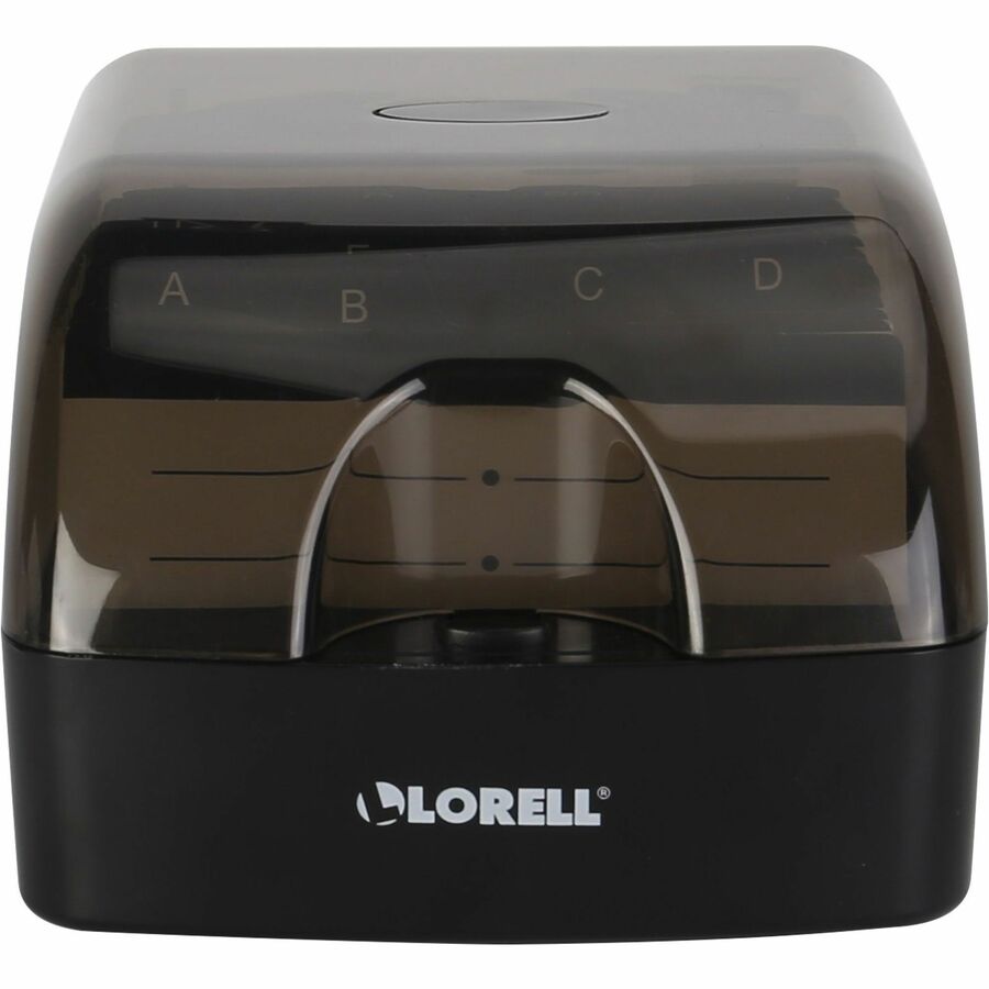 Lorell Desktop Business Card File with Hinged Cover 350 Card Capacity (LLR - LLR01028) - SchoolOutlet