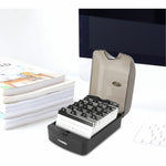Lorell Desktop Business Card File with Hinged Cover 350 Card Capacity (LLR - LLR01028) - SchoolOutlet