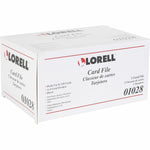 Lorell Desktop Business Card File with Hinged Cover 350 Card Capacity (LLR - LLR01028) - SchoolOutlet