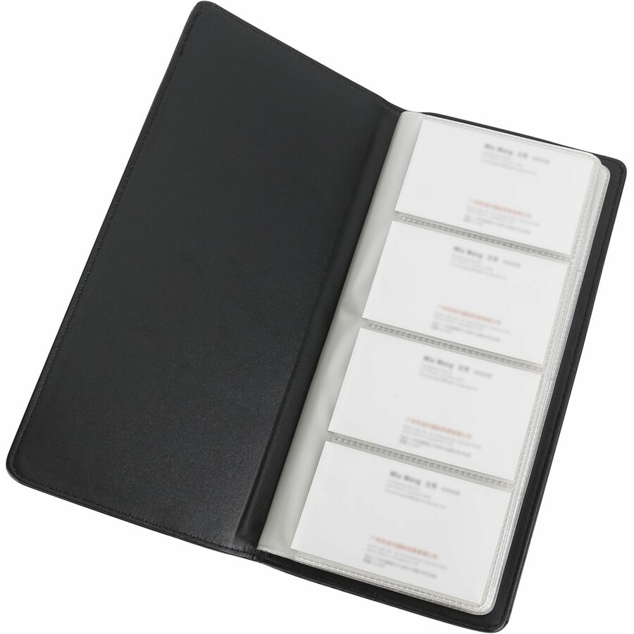 Lorell Business Card Storage Holder Compact Vinyl Plastic 1 Eac"H (LLR - LLR01030) - SchoolOutlet