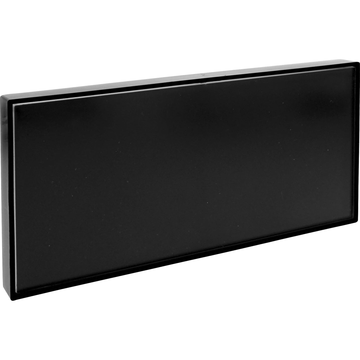 Lorell Snap Plate Architectural Sign Black Plastic Surface Mount Office Sign 8"W x 0.6"D x 4"H (LLR - LLR02648) - SchoolOutlet