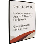 Lorell Snap Plate Architectural Information Sign Surface Mountable 8.5