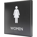 Lorell Women's Restroom Sign Surface Mountable 8