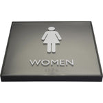 Lorell Women's Restroom Sign Surface Mountable 8