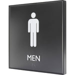 Lorell Men's Restroom Information Sign Surface Mountable 8