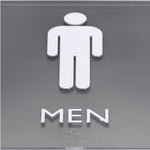 Lorell Men's Restroom Information Sign Surface Mountable 8