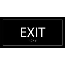 Lorell Exit Information Sign Surface Mountable 4"W x 4"L x 8"H (LLR-LLR02662)