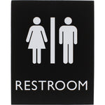 Lorell Unisex Restroom Information Sign Surface Mountable 6.4