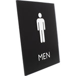 Lorell Men's Restroom Information Sign Surface Mountable 6.4