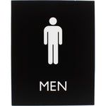 Lorell Men's Restroom Information Sign Surface Mountable 6.4