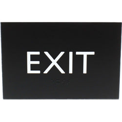 Lorell Exit Information Sign Surface Mountable 4.5"W x 4.5"L x 6.8"H (LLR-LLR02671)