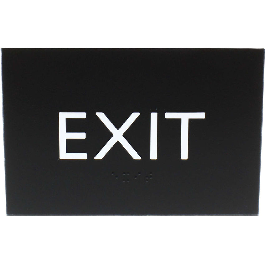 Lorell Exit Information Sign Surface Mountable 4.5"W x 4.5"L x 6.8"H (LLR - LLR02671) - SchoolOutlet