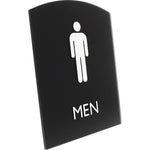 Lorell Arched Men's Restroom Information Sign Surface Mountable 6.8