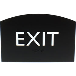 Lorell Curved Exit Information Sign Surface Mountable 4.5"W x 4.5"L x 6.8"H (LLR-LLR02680)