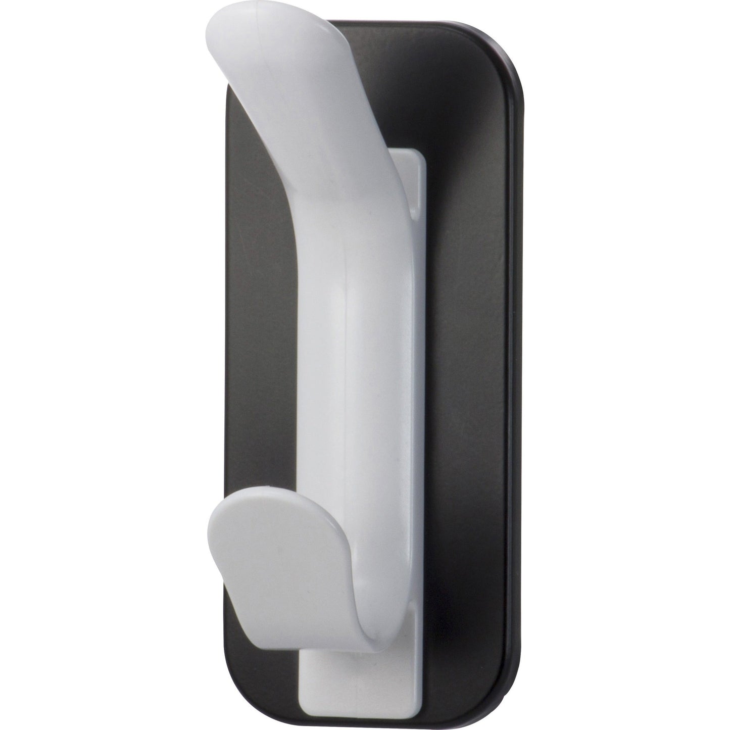 Lorell Magnetic Double Coat Hook White Plastic Locker Cabinet Mount 2 Hooks (LLR - LLR02872) - SchoolOutlet