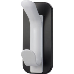 Lorell Magnetic Double Coat Hook White Plastic Locker Cabinet Mount 2 Hooks (LLR-LLR02872)