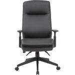 Lorell Soft High - Back Executive Office Chair with Premium Vinyl Upholstery and Adjustable Arms 19.50
