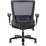 Lorell Heavy - Duty Mesh Back Task Chair with Leather Seat and Adjustable Arms 21